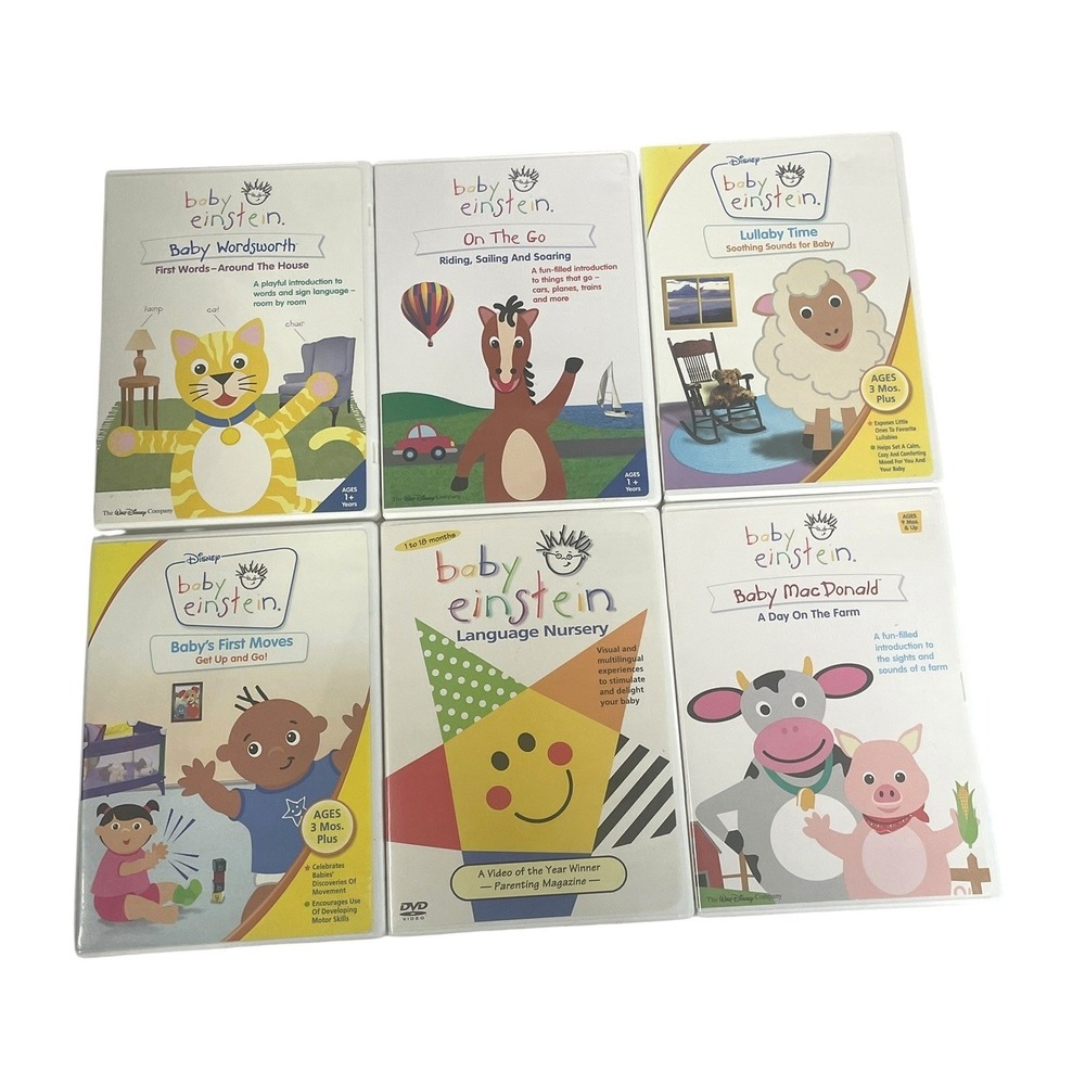 Baby Einstein DVD Lot Baby Kids 6-Pack Set Educational Learning‎ Set